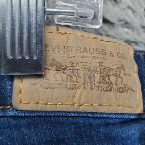 Levis Jeans Womens 16 Blue 529 Curvy Boot Cut Stretch Denim - Picture 3 of 13